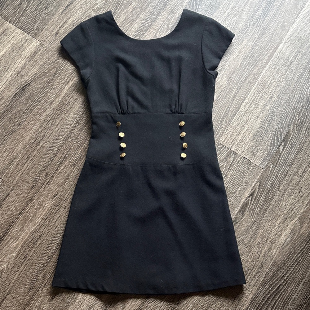 Vintage 90s Bebe Wool Mini Dress